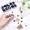 PH PandaHall Resin Safety Eyes, 100pcs 5 Size Craft Eyes Black Stuffed Crochet Eyes Kawaii Eyes with 100pcs Washers for Teddy Bear, Amigurumi Craft, Puppet, Plush Animal Making (8/10/ 12/14/ 16mm)